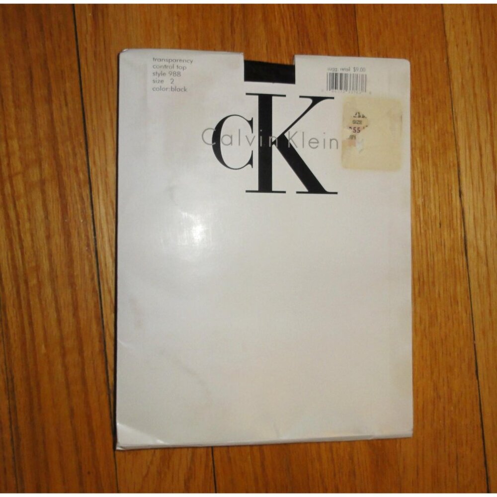 Vintage Calvin Klein Black Pantyhose transparency control top